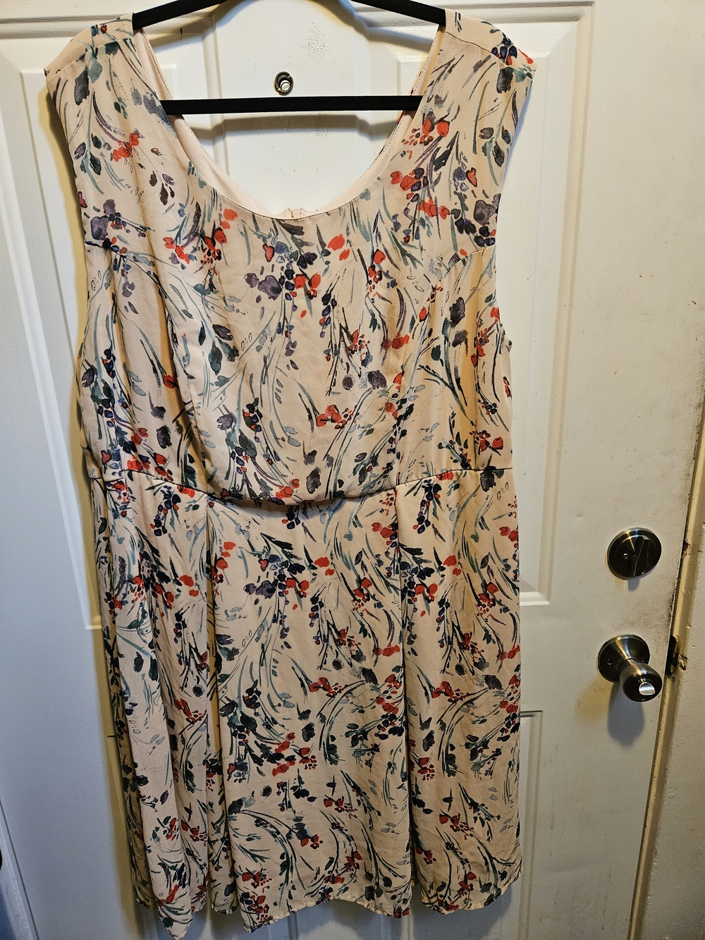 Women's Floral Sleeveless Dress - Blush/Floral